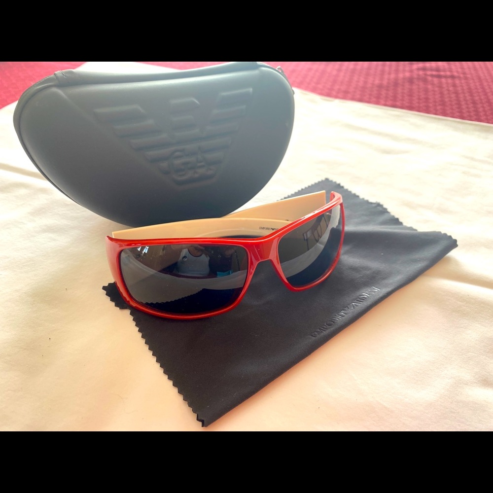 Versace sunglasses red and white